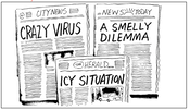 fuzzy newspaper headlines